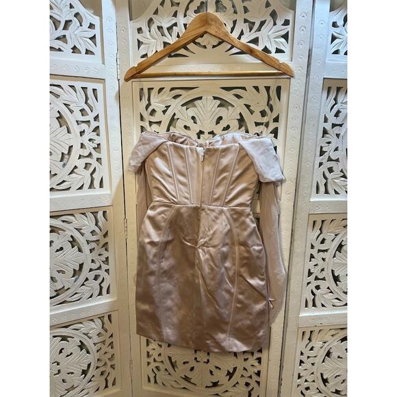 House of CB Isra Crystal Satin Corset Mini Dress Size XS Extra Small Plus Cup - Picture 6 of 10